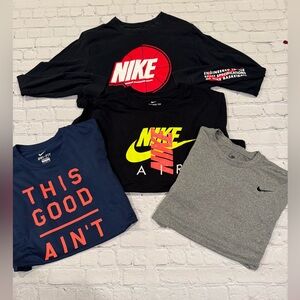 Nike Graphic T-Shirts - Black, Blue, Gray Men’s size Large. Lot of 4